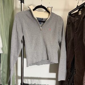 Polo Ralph Lauren Gray Quarter-Zip Sweatshirt